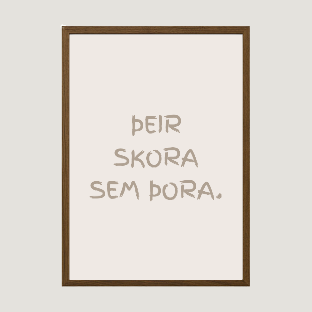 Þeir skora sem þora.