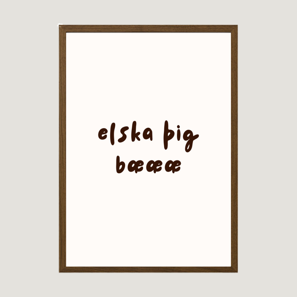 elska þig bæææ