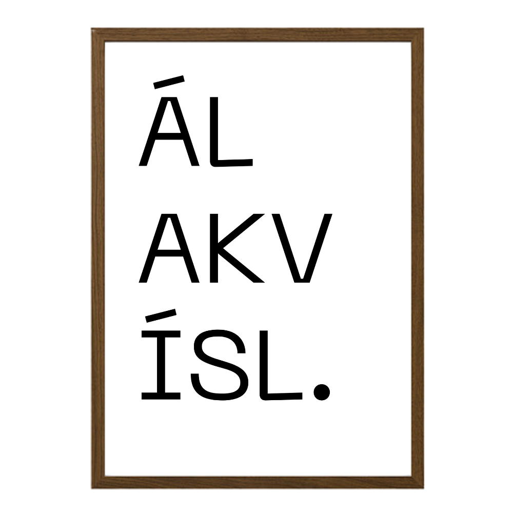 Gatan mín - Sérhannað plakat