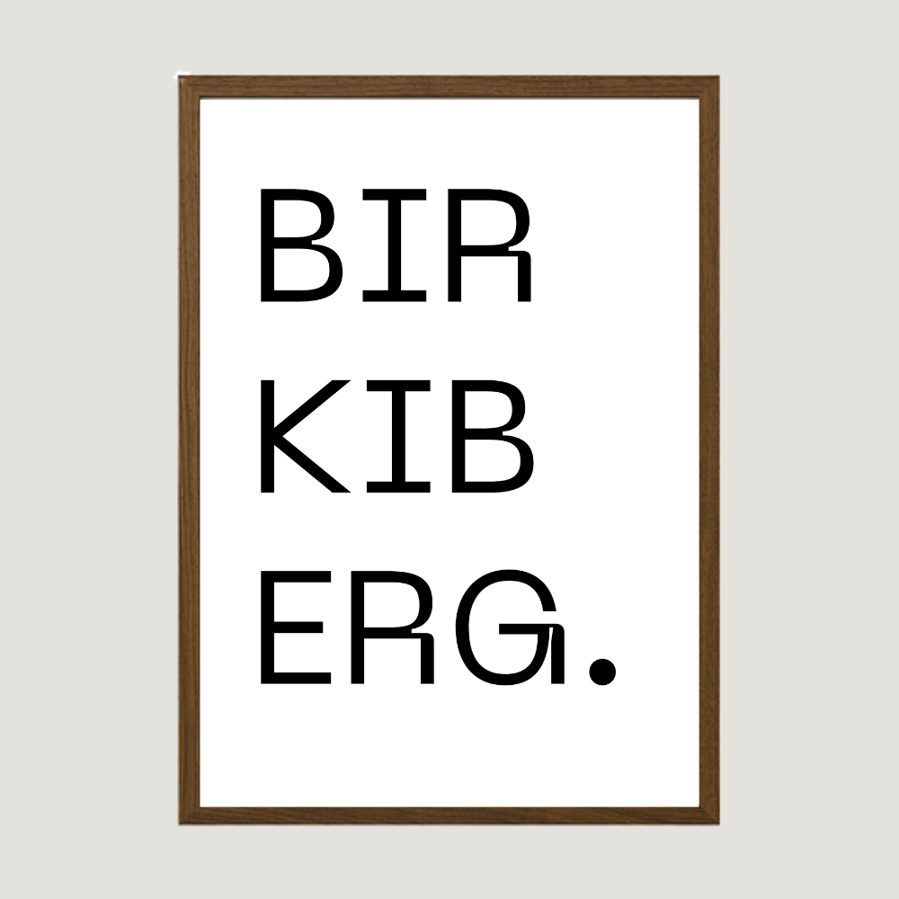 Gatan mín - Sérhannað plakat