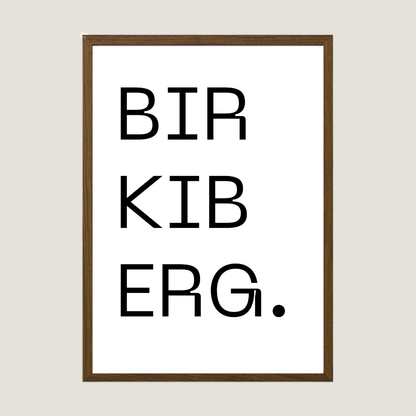 Gatan mín - Sérhannað plakat