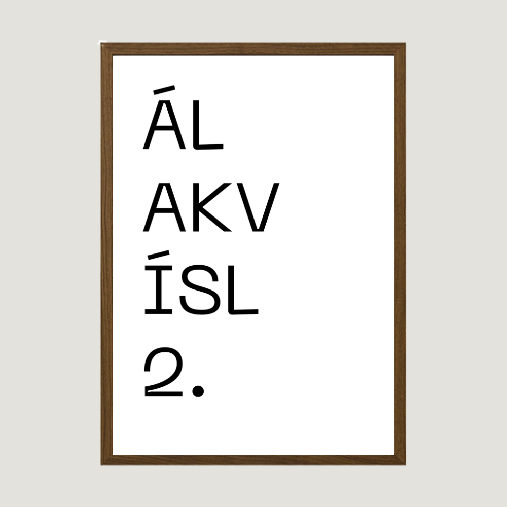 Gatan mín - Sérhannað plakat