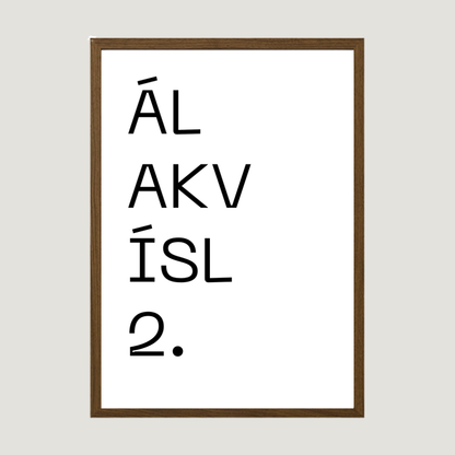 Gatan mín - Sérhannað plakat