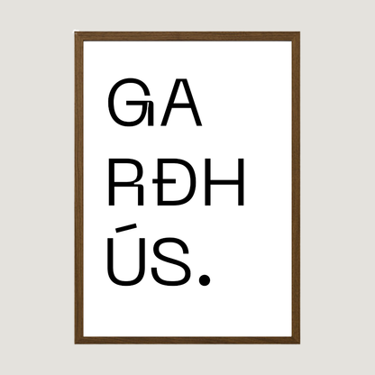 Gatan mín - Sérhannað plakat