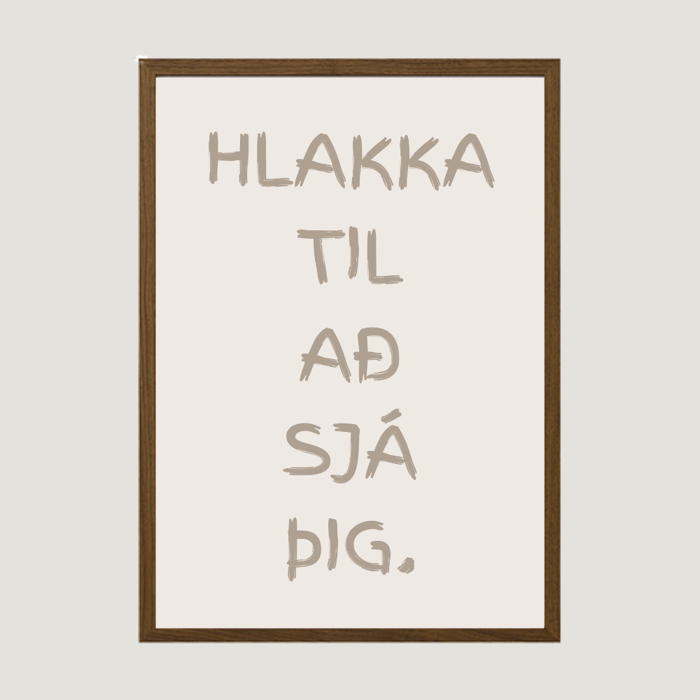 Hlakka til að sjá þig. plakat
