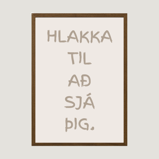 Hlakka til að sjá þig. plakat