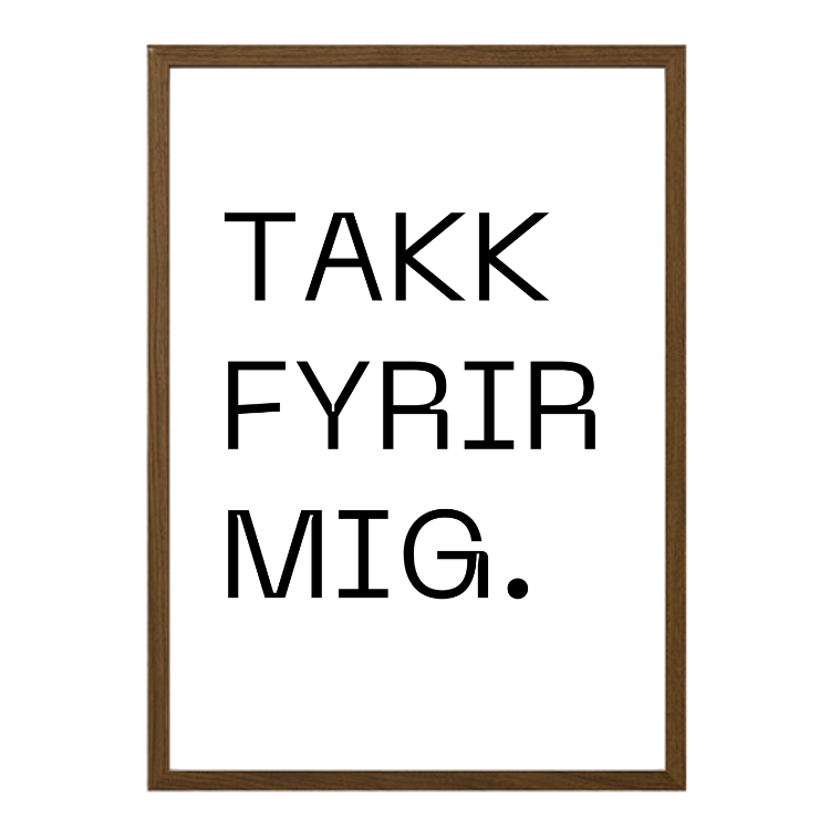 Takk fyrir mig - Plakat