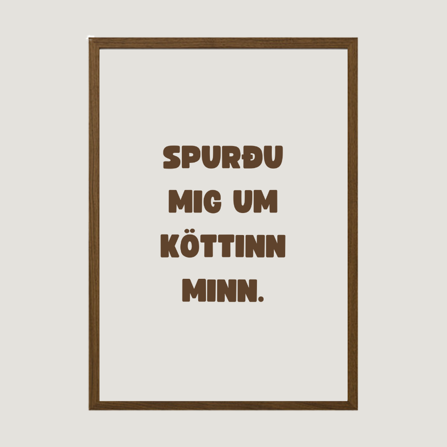 Spurðu mig um köttinn minn