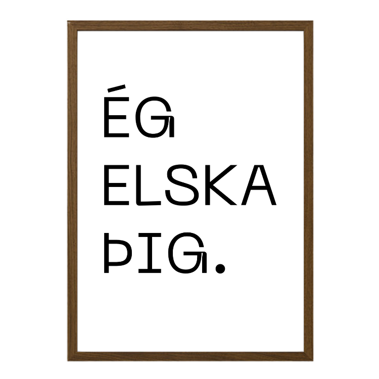 Ég elska þig - Plakat