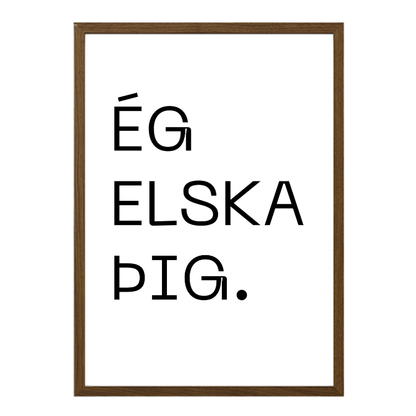 Ég elska þig - Plakat