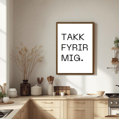 Takk fyrir mig - Plakat