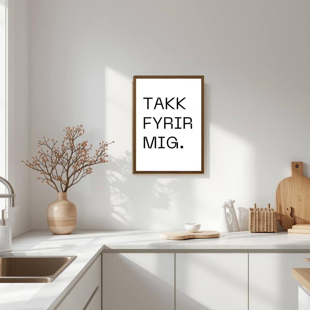 Takk fyrir mig - Plakat