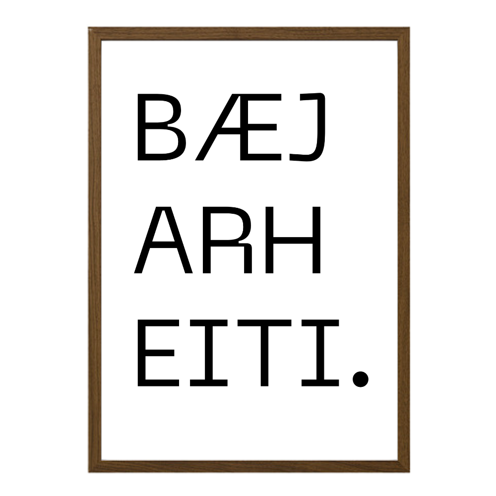 Gatan mín - Sérhannað plakat