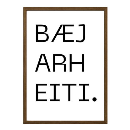 Gatan mín - Sérhannað plakat