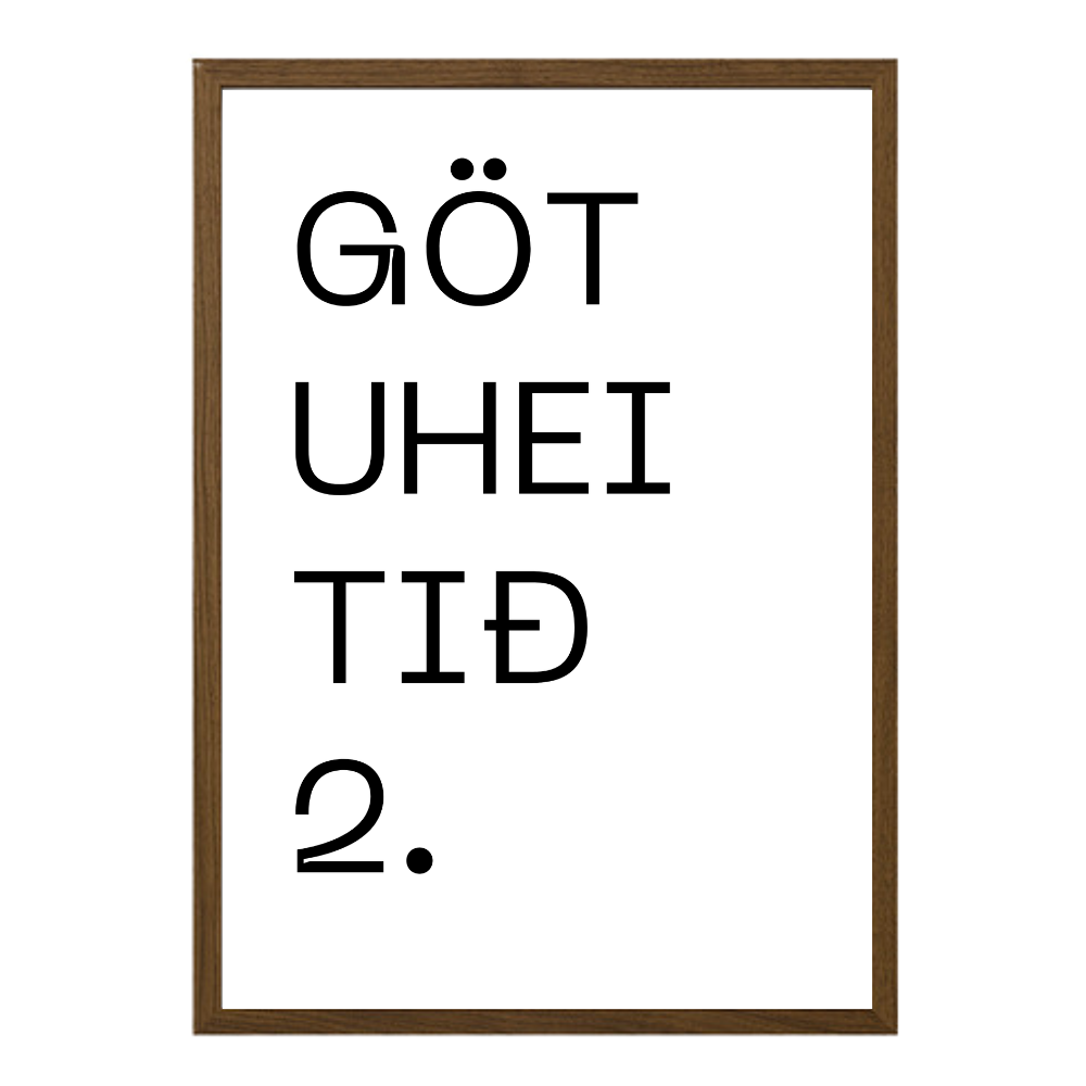 Gatan mín - Sérhannað plakat