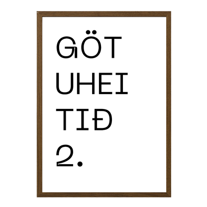 Gatan mín - Sérhannað plakat