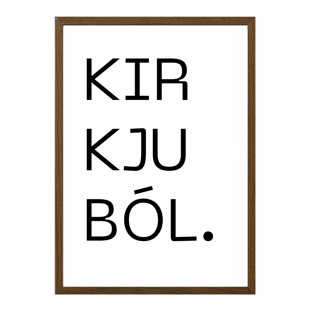 Gatan mín - Sérhannað plakat