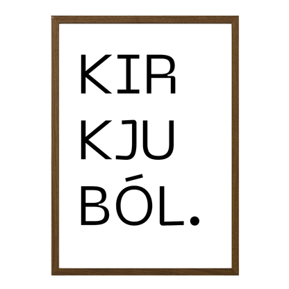 Gatan mín - Sérhannað plakat