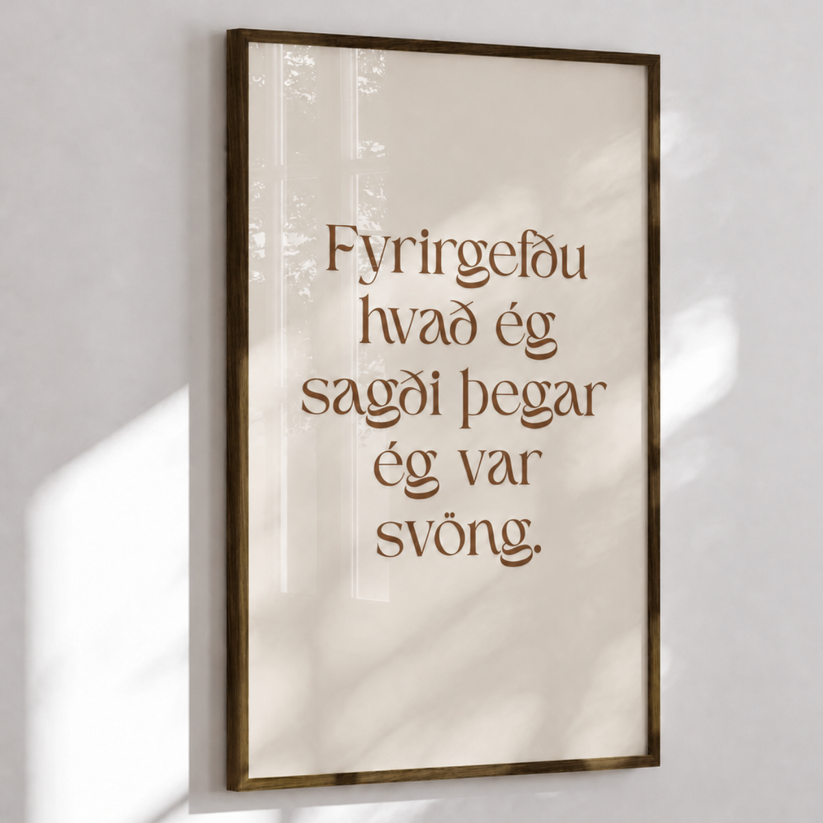 Fyrirgefðu hvað ég sagði þegar ég var svöng.