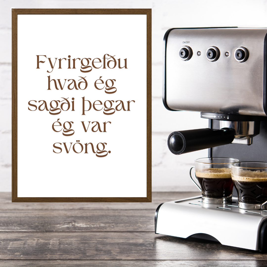 Fyrirgefðu hvað ég sagði þegar ég var svöng.