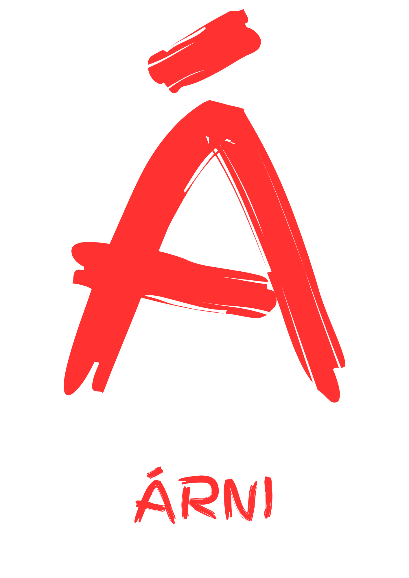 Stafurinn minn - Sérhannað plakat