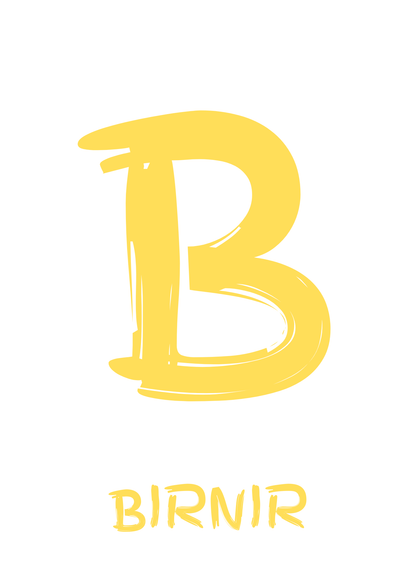 Stafurinn minn - Sérhannað plakat