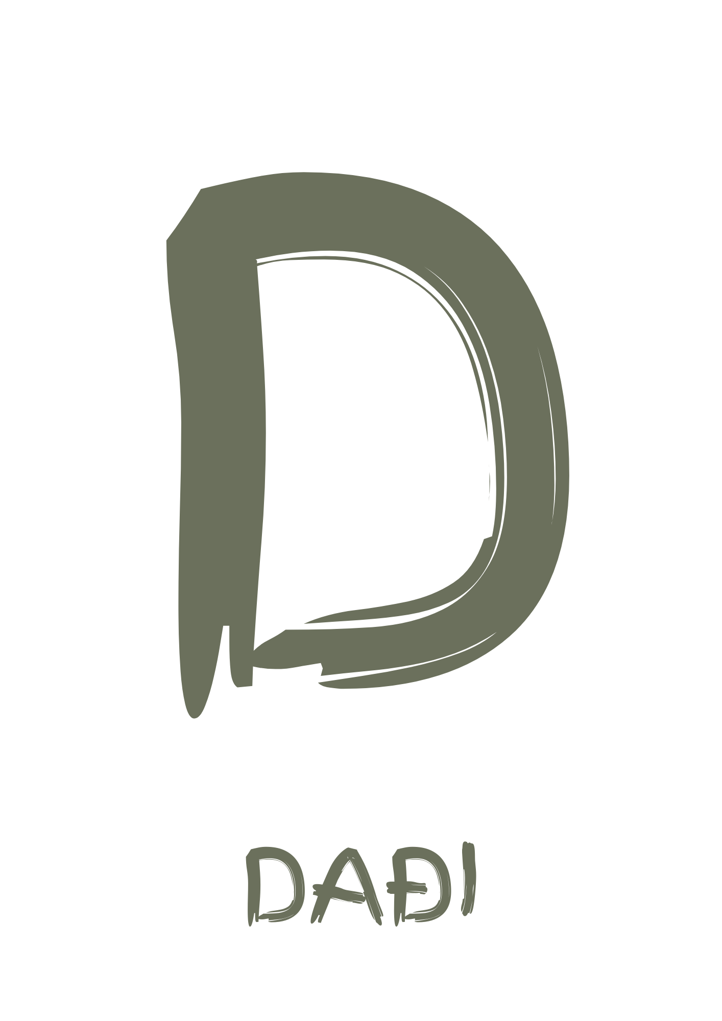 Stafurinn minn - Sérhannað plakat