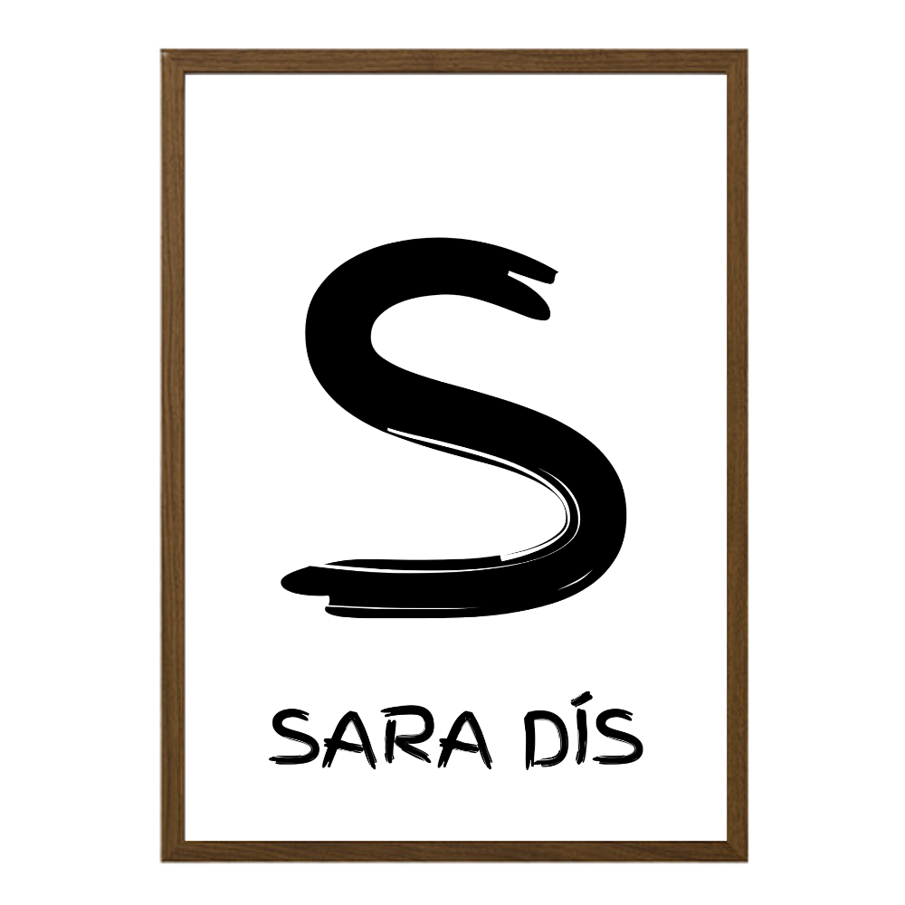 Stafurinn minn - Sérhannað plakat