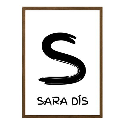 Stafurinn minn - Sérhannað plakat