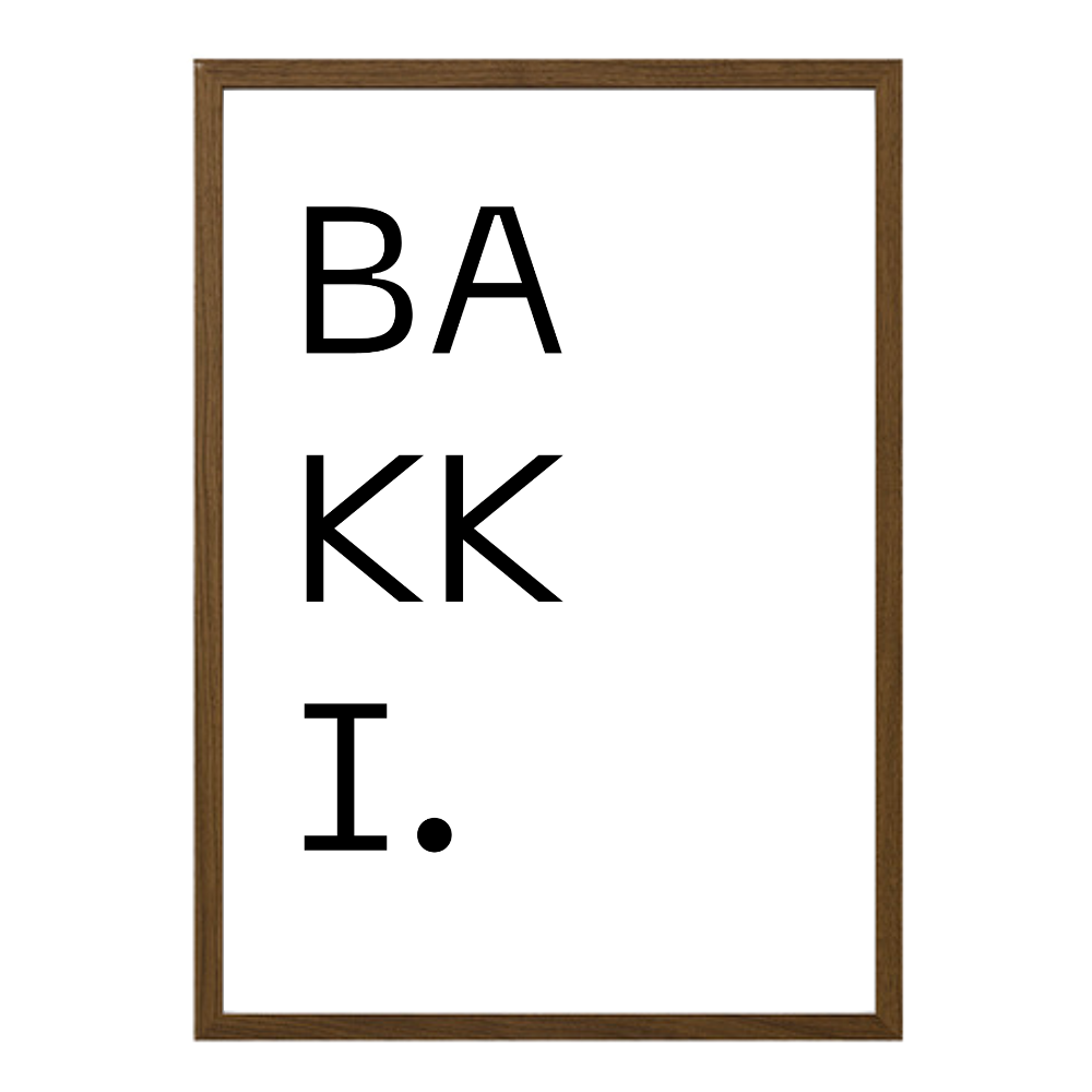 Gatan mín - Sérhannað plakat