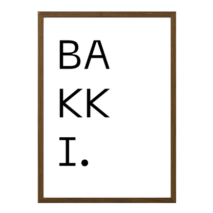 Gatan mín - Sérhannað plakat