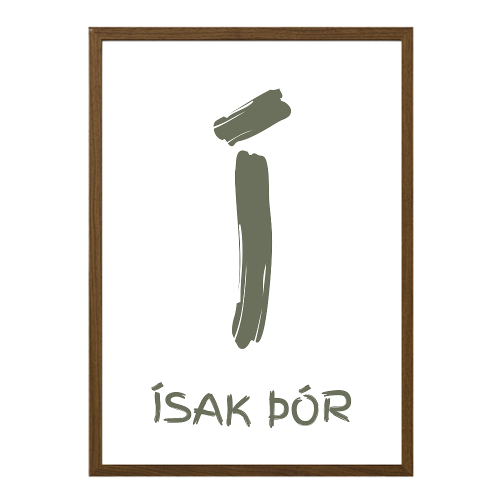 Stafurinn minn - Sérhannað plakat