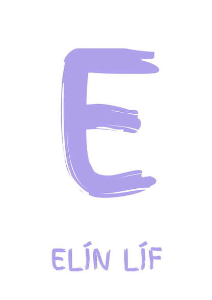 Stafurinn minn - Sérhannað plakat