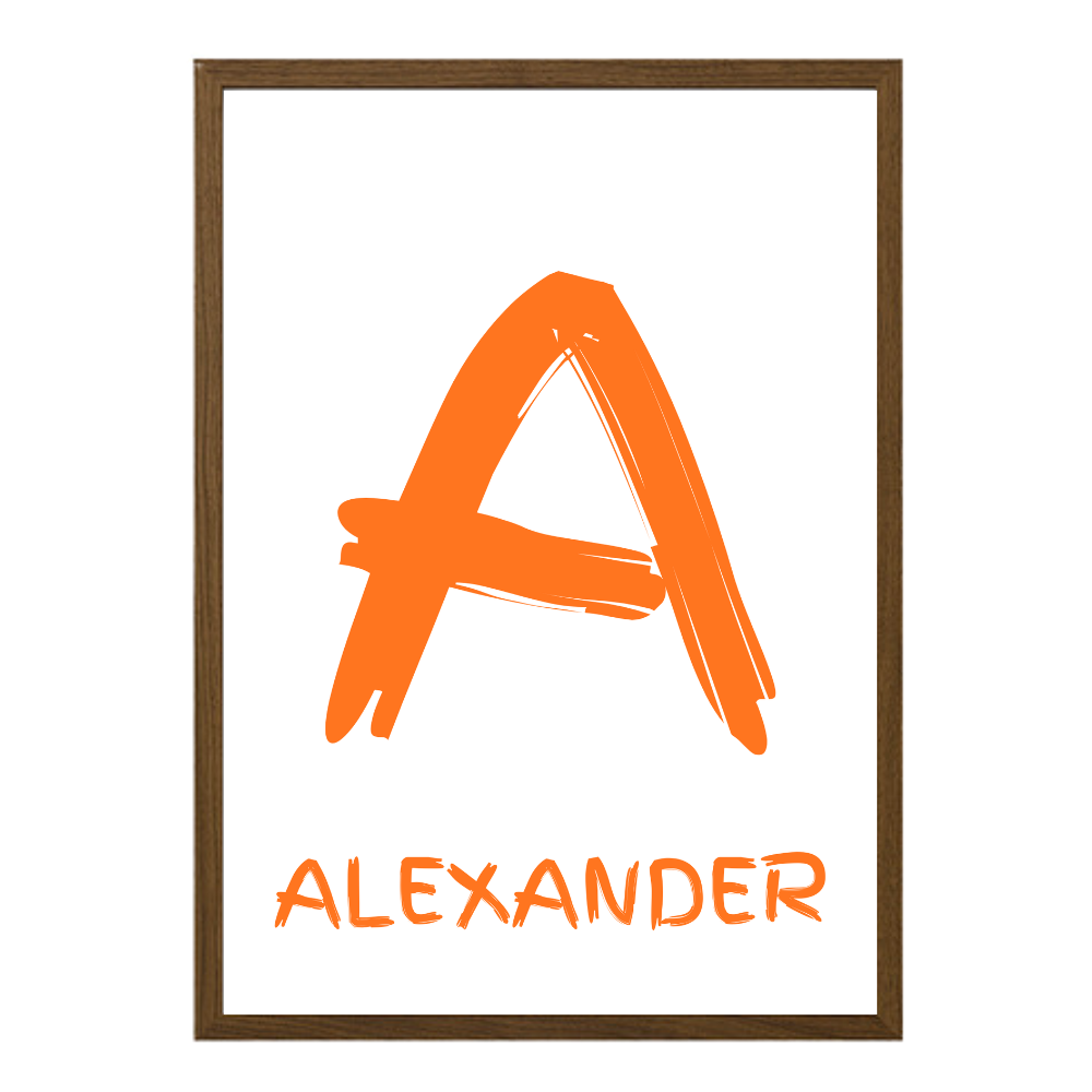 Stafurinn minn - Sérhannað plakat