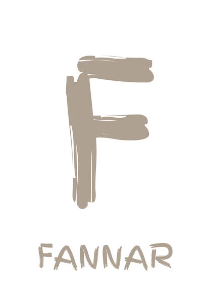 Stafurinn minn - Sérhannað plakat