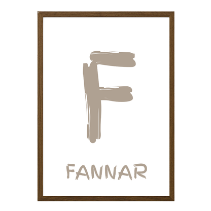 Stafurinn minn - Sérhannað plakat