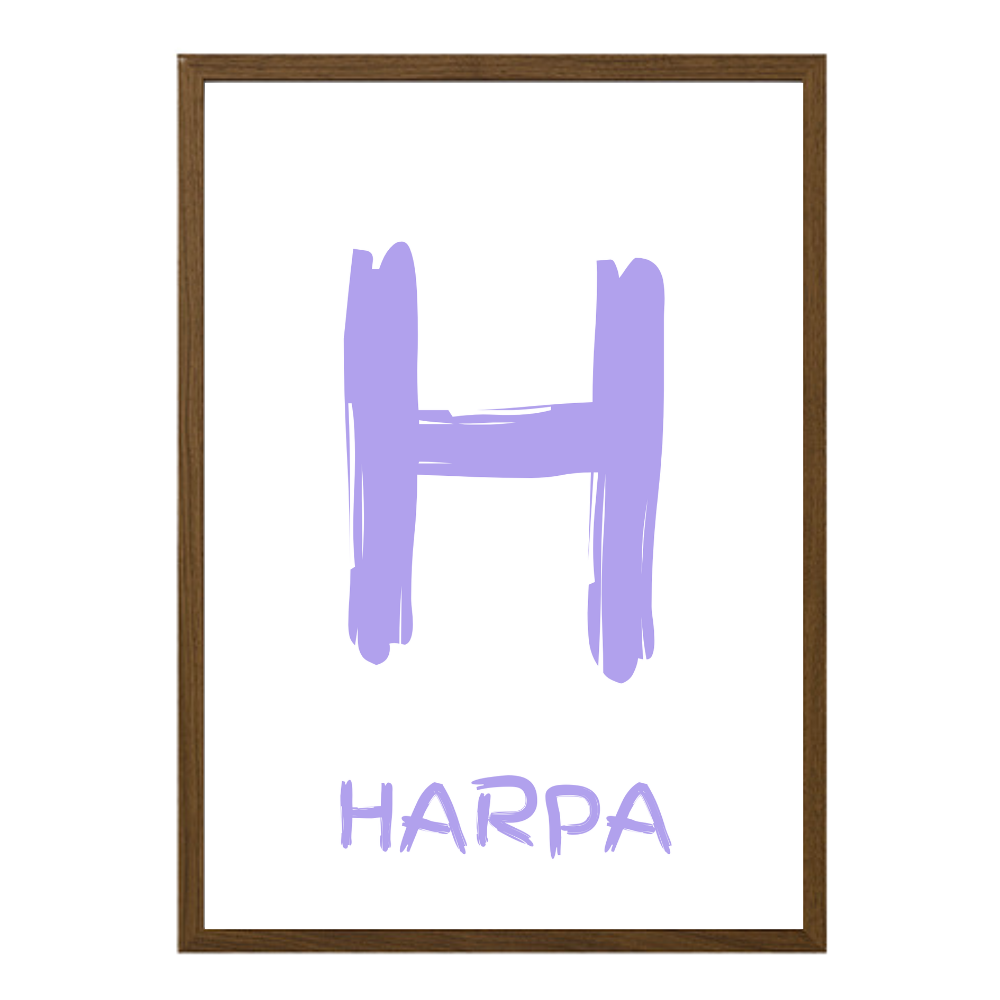 Stafurinn minn - Sérhannað plakat