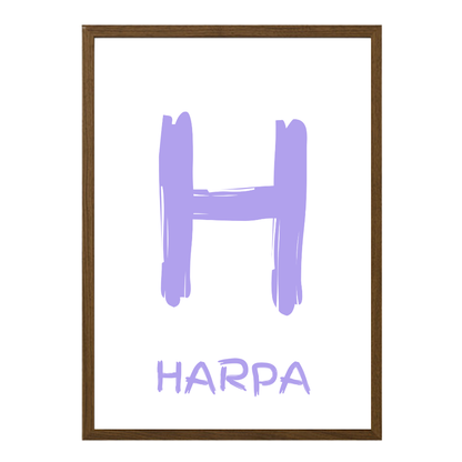 Stafurinn minn - Sérhannað plakat