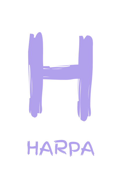 Stafurinn minn - Sérhannað plakat