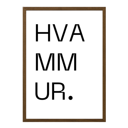 Gatan mín - Sérhannað plakat