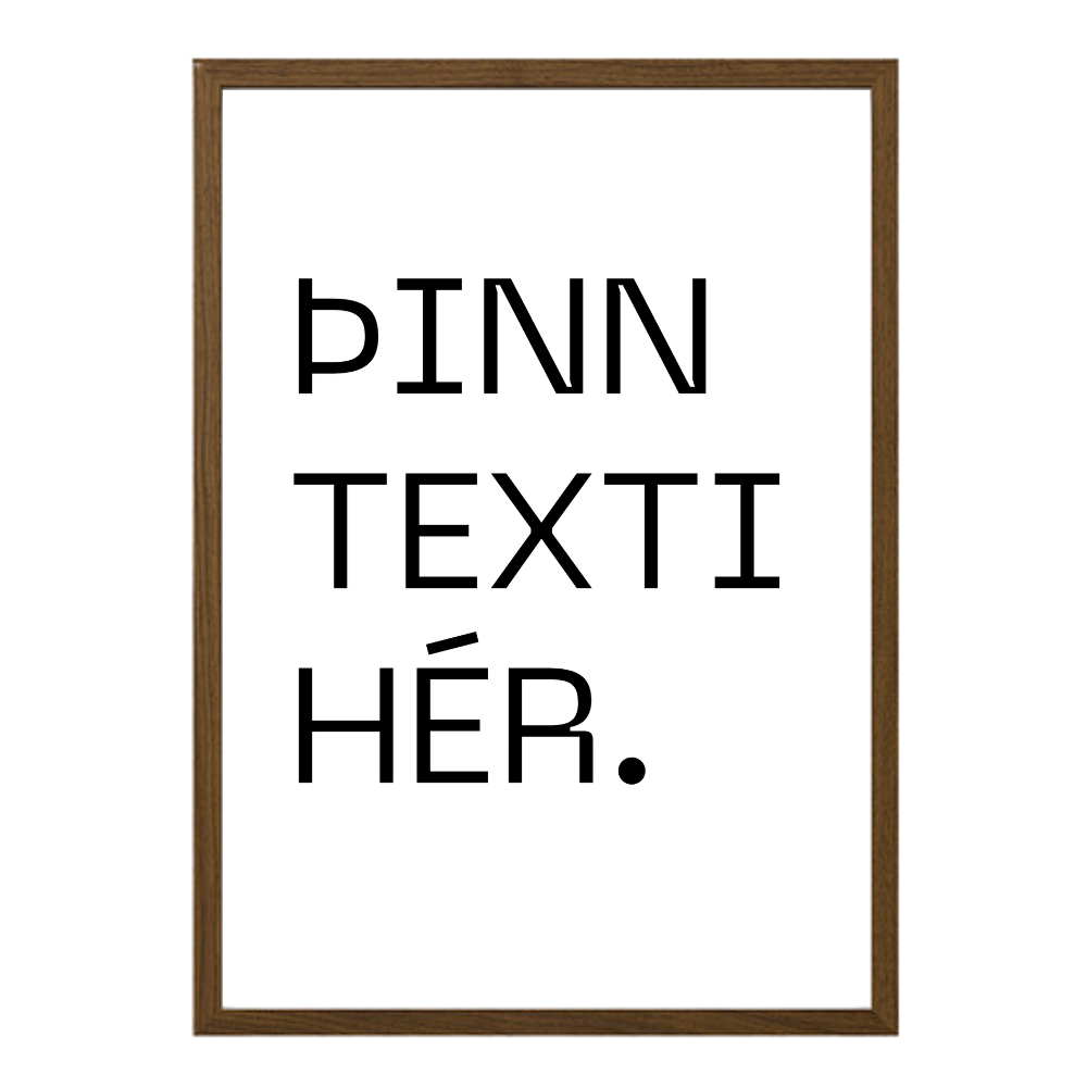 Þinn eigin texti - Takmarkað magn