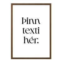 Svartur texti - hvítur bakgrunnur