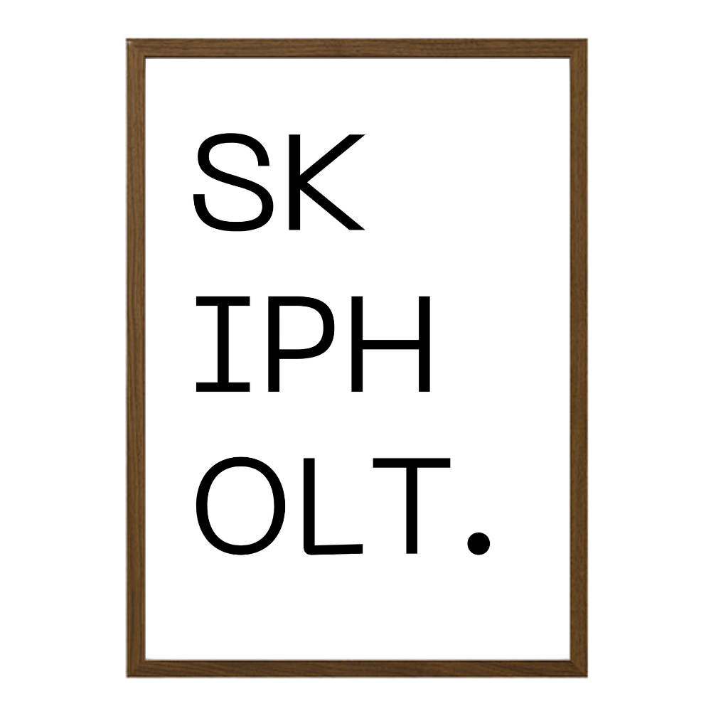 Gatan mín - Sérhannað plakat