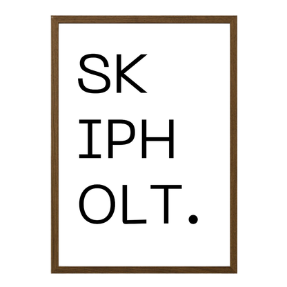 Gatan mín - Sérhannað plakat