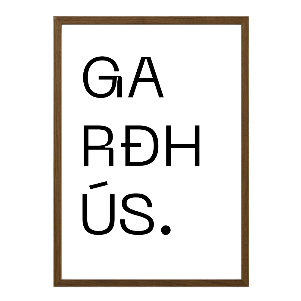 Gatan mín - Sérhannað plakat