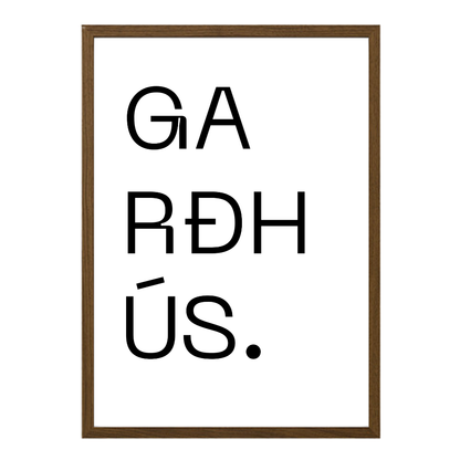 Gatan mín - Sérhannað plakat