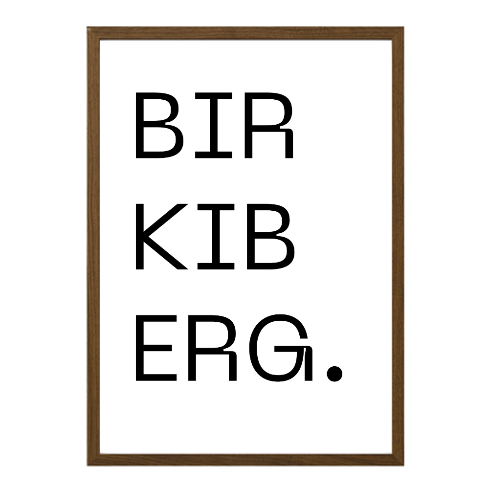 Gatan mín - Sérhannað plakat