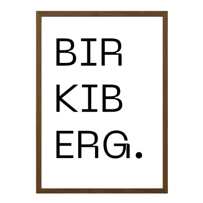 Gatan mín - Sérhannað plakat