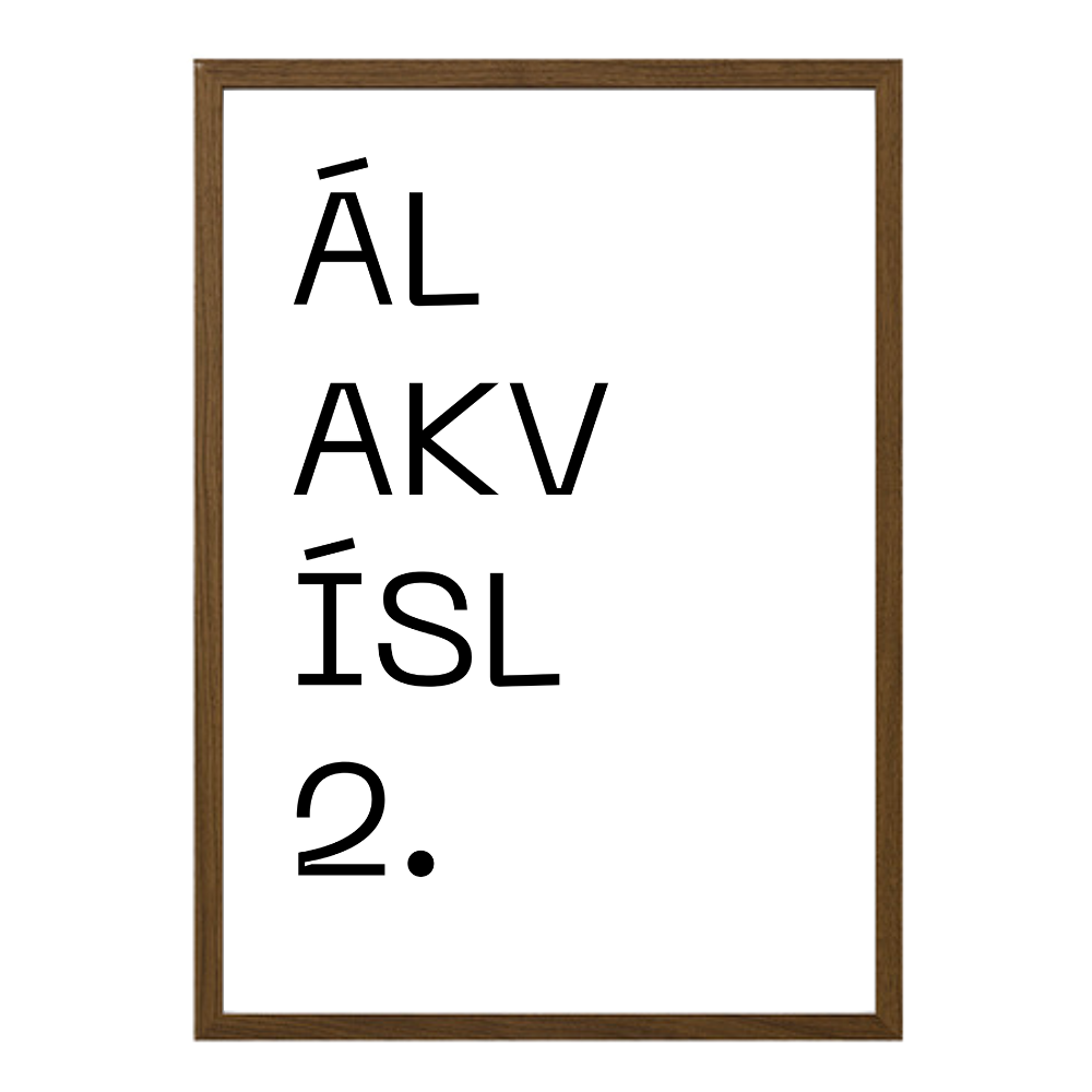 Gatan mín - Sérhannað plakat