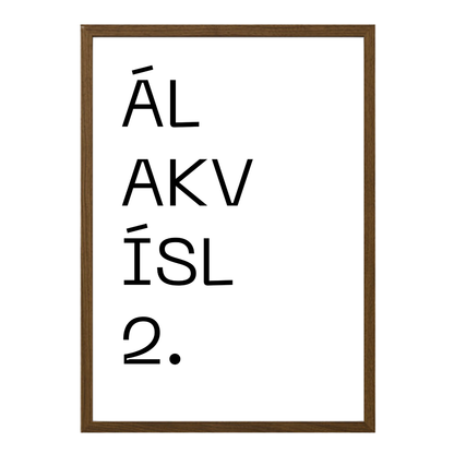 Gatan mín - Sérhannað plakat